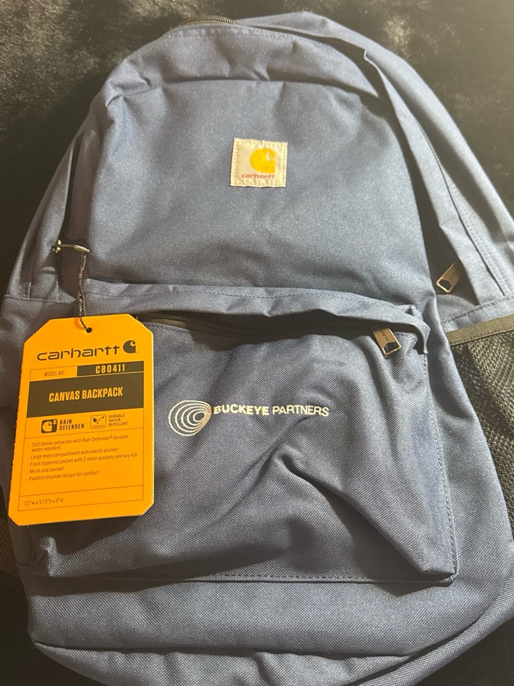 Carhartt Navy Canvas Backpack